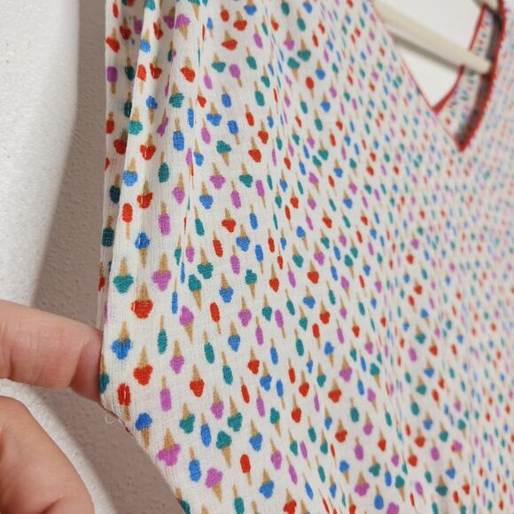 Vintage 60s 70s Popsicles Ice Cream Cones All Over Maxi Union Dress Kay Windsor - Picture 6 of 11